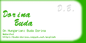 dorina buda business card